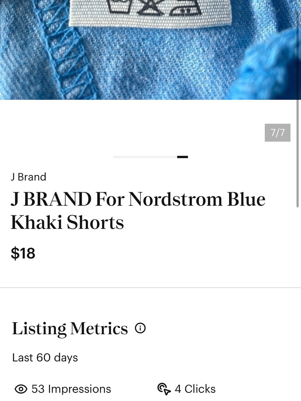 J BRAND For Nordstrom Casual Shorts - Picture 9 of 10
